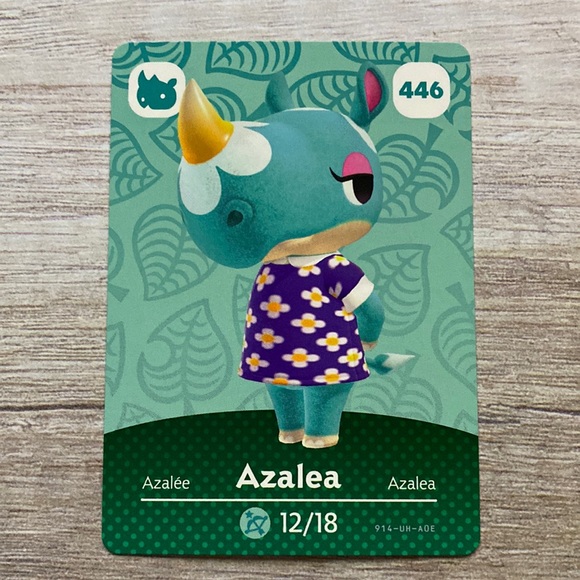 Genuine Animal Crossing Amiibo card Azalea - Picture 1 of 5